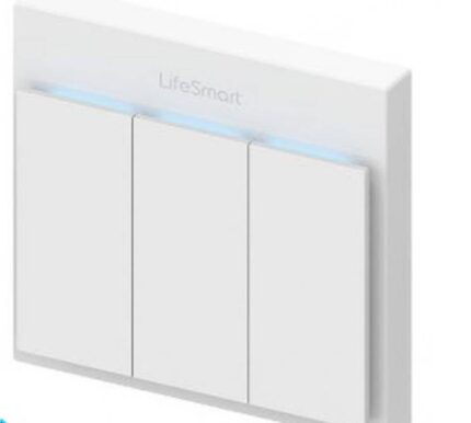 کلید هوشمند سه پل لایف اسمارت مدل LS057wh