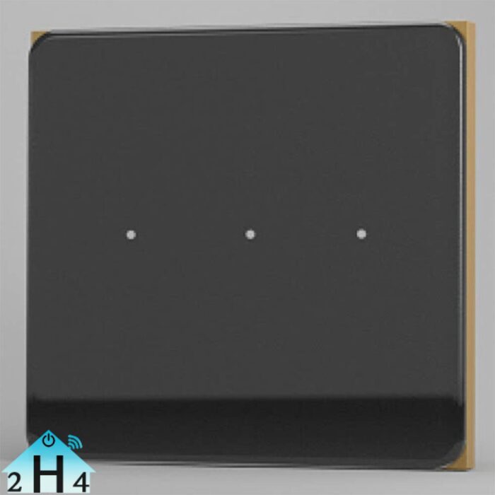 کلید هوشمند سه پل لایف اسمارت طرح مشکی Moonstone